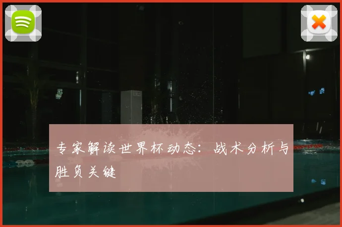专家解读世界杯动态:战术分析与胜负关键